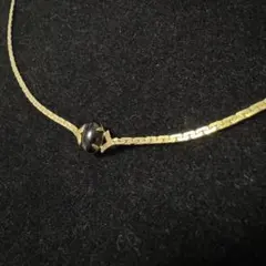 ブラックストーン ゴールド アンティーク ネックレス ヴィンテージ レトロ