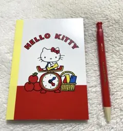 ハローキティ お道具箱＆文具セット ノート風メモ 鉛筆風ボールペン