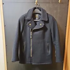 極美品/希少□schott ピーコート ワンスター CRIMIE ブラック 42