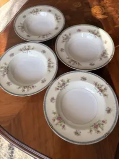 Old Noritake深皿4枚 月桂樹マルキ印1946年頃　直径20.2㎝