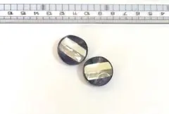 ボタン　シェルブルー