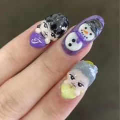 ネイルチップオーダー　ジャニーズ　3D ワンホン　韓国　量産型