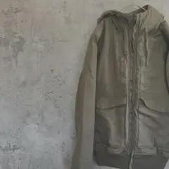 美品　DIVIDED h&M 　コート フーディー　カーキ　M　キルティング