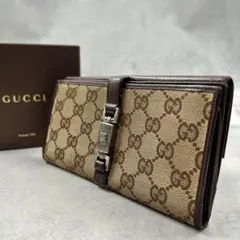 数量限定モデル GUCCI グッチ 長財布 ジャッキー GG キャンバス - メルカリ