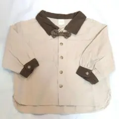 【ほぼ新品】テータテート ボウタイ付き 長袖シャツ