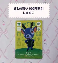 タケル　あつ森　amiiboカード