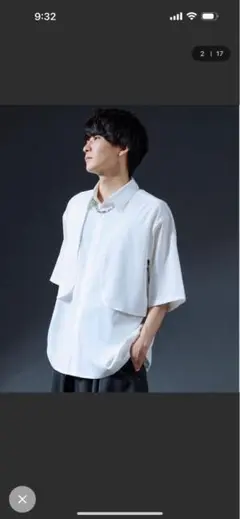 オーバーサイズ ホワイト 半袖シャツ Mサイズ