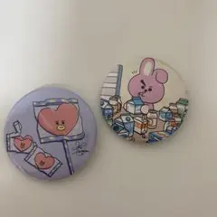 BT21 缶バッジ 2個セット