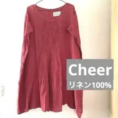 Cheer 札幌　リネン100% ピンタック　後ろボタン　プルオーバーのサムネイル
