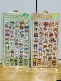 アニマル 動物 ボンボンドロップ シール 硬い 2種セット♡