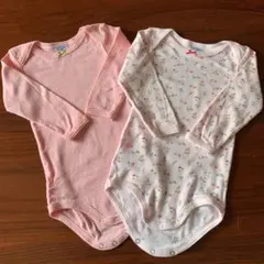 PETIT BATEAU  プチバトー　長袖　ロンパース　ロンT 2枚まとめて