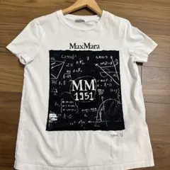 MaxMara MM 1951 プリント Tシャツ ホワイト MaxMara MM 1951 プリント Tシャツ ホワイト - メルカリ