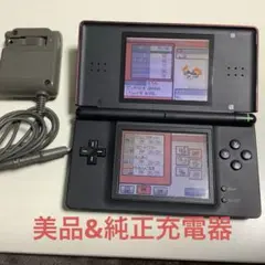 美品　ニンテンドー　DS Lite 本体&純正品充電器　クリムゾンブラック