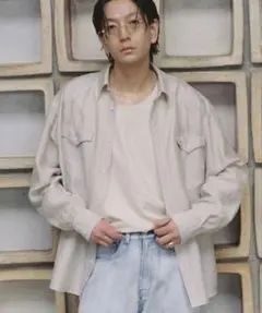 SILK RAYON WESTERN SHIRT LIDNM - メルカリ