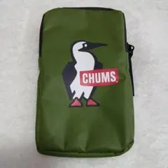 【非売品】【未使用】CHUMS アームバンド付きケース グリーン　カーキ