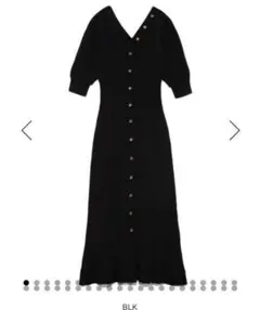 Snidel フロントボタンニットワンピース