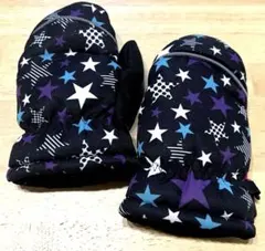 キッズ スキー　グローブ　星柄