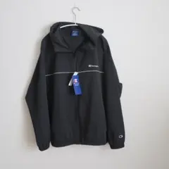Champion ブラック ナイロンジャケット M