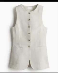 H&M エイチアンドエム ロングベスト ジレ 40
