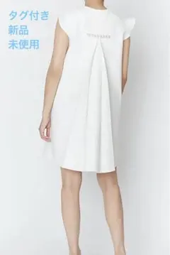 YOKO CHAN/Back Pearl Ruffle-sleeve Dressのサムネイル