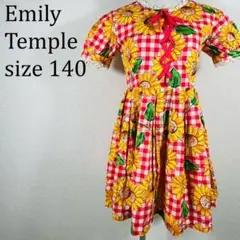 美品 エミリーテンプル Emily Temple 花柄ワンピース140【384】