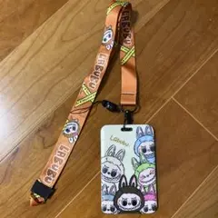ラフフ　Labubu IDカードホルダー ストラップ付き
