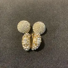 キラキラ　イヤリング　ゴールドビジュー２点