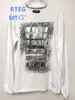 RTEG メタリックプリント 長袖シャツ Mサイズ