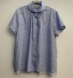 美品　POU DOU DOU プードゥドゥ　鳥刺繍　ボタニカル　シャツ　Mサイズのサムネイル