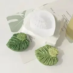 モンステラ　葉っぱ　シリコンモールド