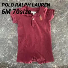 POLO RALPH LAUREN ポロ ラルフローレン 赤 半袖 ロンパース
