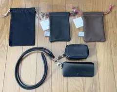 DECI レザーストラップブラック レザー ケース ovy DECi レザーストラップ & グラスケース セットovy - メルカリ