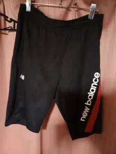 new balanceニューバランス ブラックショートジャージパンツ