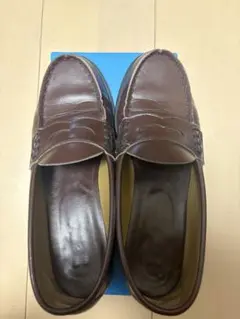 HARUTA ブラウン レザー ローファー