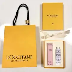 【新品未使用】ロクシタン ギフトセット（ローズ香水・ハンドクリーム）ショッパー付