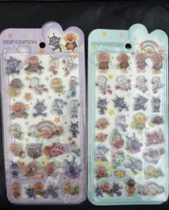 2枚セット　アンパンマン　硬いシール　立体シール　3dシール 新作 ☆