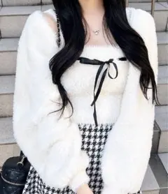 INGNI フェザーボレロニット＋ベアキャミセット