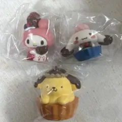 サンリオキャラクターズ チョコレートドール マイメロ　シナモン　ポムポムぷりん