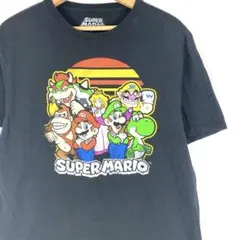 y2k スーパーマリオブラザーズ ゲーム プリントTシャツ L