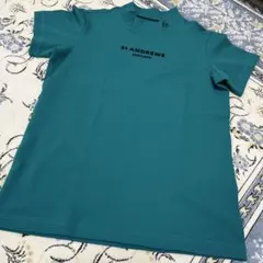 St ANDREWS セントアンドリュース モックネック半袖シャツ 総柄 ゴルフ