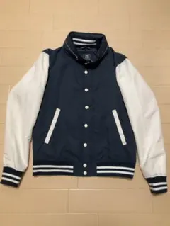 BEAMS HEART ボンバージャケット Mサイズ ネイビー　スタジャン風