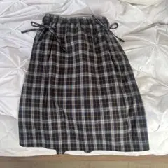 ehka sopo 前後2WAYチェックミディ丈スカート　プリーツ