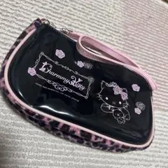 ☆希少☆ 平成レトロサンリオ　キティ　ヒョウ柄ポーチバッグ2005