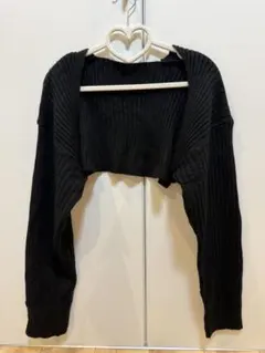 SHEIN カーディガン　ボレロ　ブラック