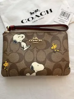 COACH コーチ スヌーピー ポーチ リストレット 美品