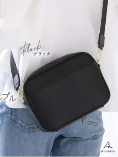 アンコール　ショルダーバッグ　本革　ブラック　美品のサムネイル