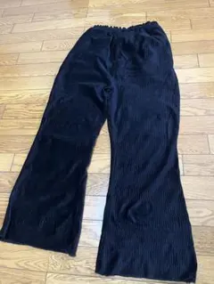 LEPSIM マタニティ プリーツパンツ ブラック F