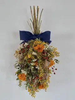 ラッピング付】ドライフラワースワッグ❁351プロテア 花束 ブーケ