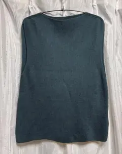 SHIPS ノースリーブニット グリーン