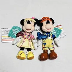 ディズニー　トレイル　ミッキー　ミニー　ぬいぐるみバッジ　セット